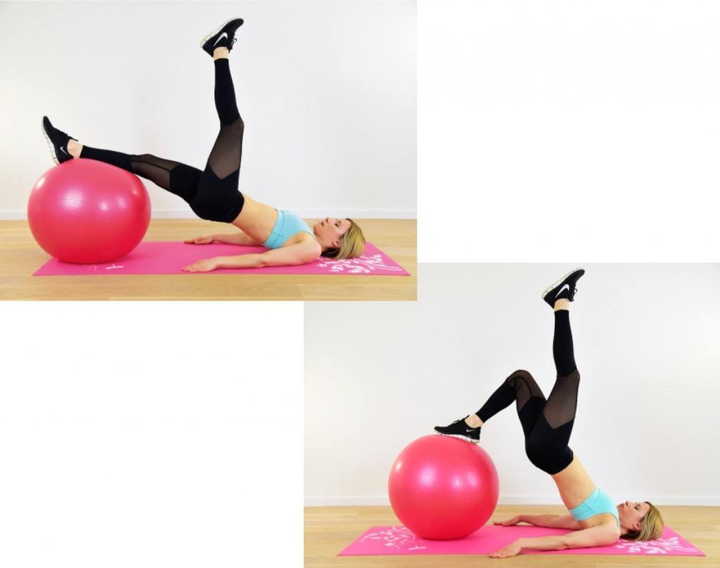 Workout-Plan Hip Ups Ball